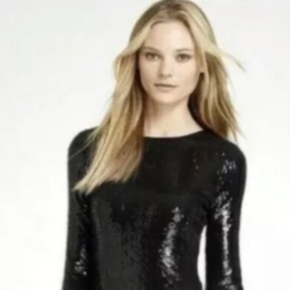Tory Burch Size S Black Sequin Dress - Picture 1 of 2